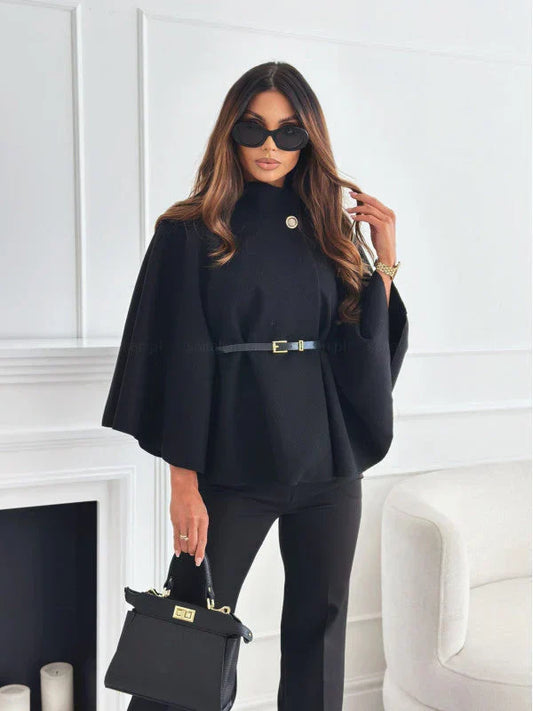 Manteau cape femme