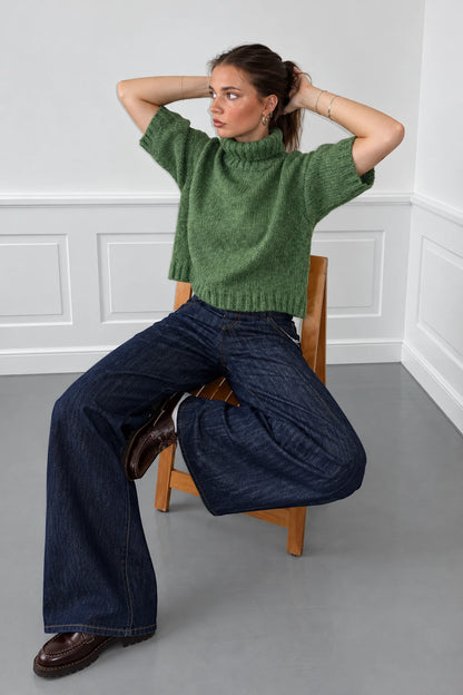 Pull à manche courte