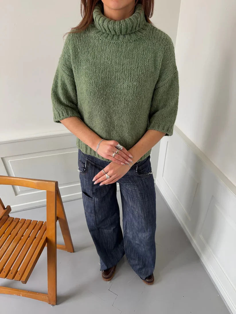 Pull à manche courte
