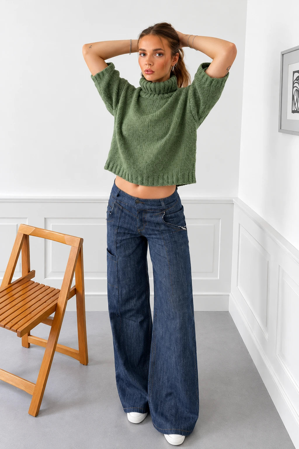 Pull à manche courte