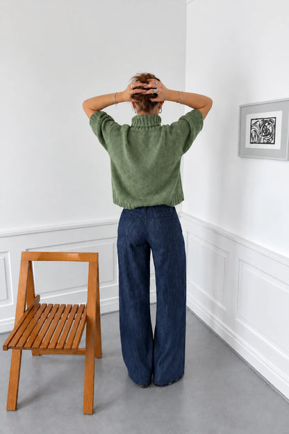 Pull à manche courte